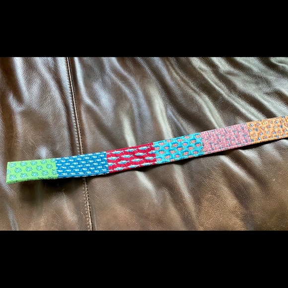 Vineyard Vines D Ring Patchwork Belt NWT - Picture 4 of 6